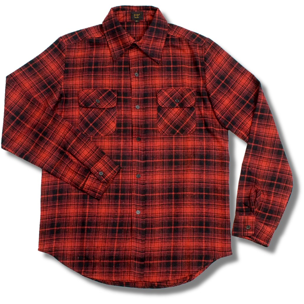 /Pop Boutique Thick Flannel Lumberjack Check Shirt Red / Black L